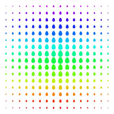 Yumurta simgesi yarı ton spektral etkisi