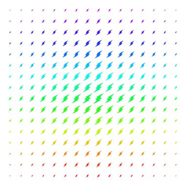 Elektrik kıvılcım şekli yarı ton spektral etkisi