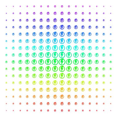 Elektrik şekli yarı ton spektral etkisi