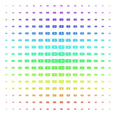 Euro banknot şekli yarı ton spektrum desen