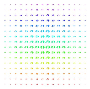 Çıkış yönünde simgesi yarı ton spektral kılavuzunu