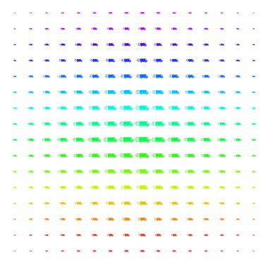 Hızlı teslimat araba simgesi yarı ton spektral etkisi