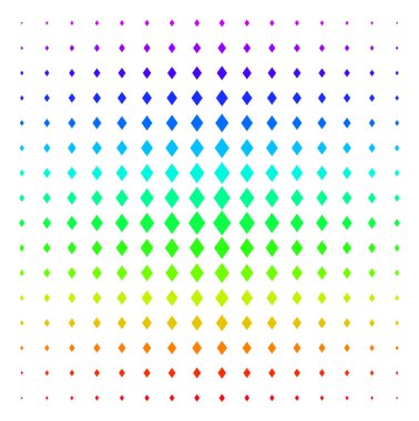 Dolgulu Rhombus simgesi noktalı resim spektrum deseni