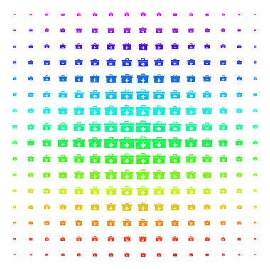İlkyardım araç kutusu şekil yarı ton spektral kılavuz