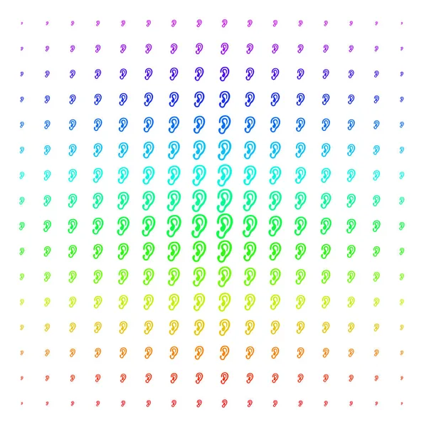 Kulak şekil yarı ton spektrum etkisi