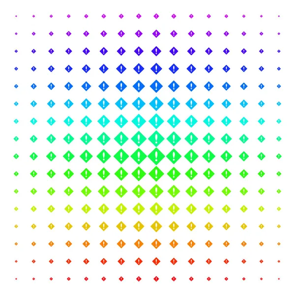 Error Shape halftone Spectrum grid — Stock Vector