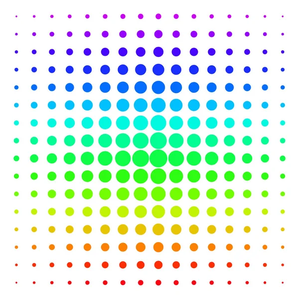 Fylld cirkel halvton spektrala effekten — Stock vektor