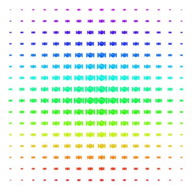 El sıkışma simgesi noktalı resim spektrum deseni