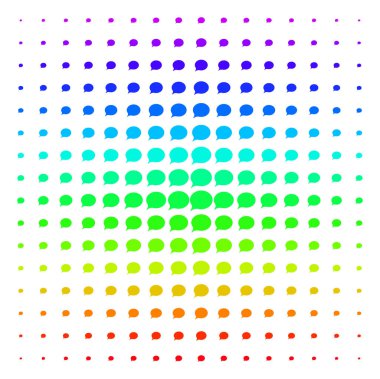 İpucu şeklin noktalı resim spektrum deseni