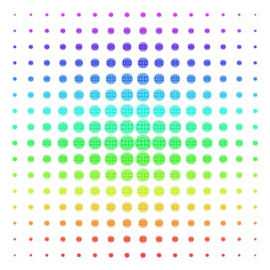 Internet simgesini yarı ton spektral desen