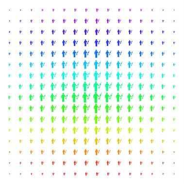 Doktor simgesi noktalı resim spektrum deseni