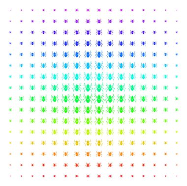 Mite onay şekli yarı ton spektral desen