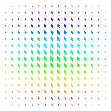 Fare imleci simgesi yarı ton spektral etkisi