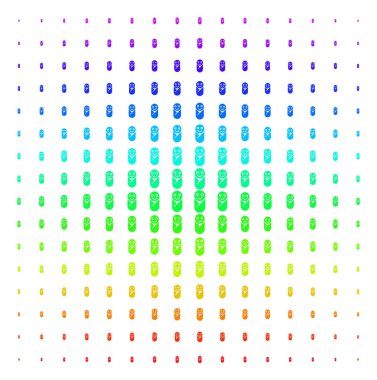 Yeni doğan şekli yarı ton spektral desen