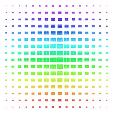 Açık kitap simgesini yarı ton spektral desen