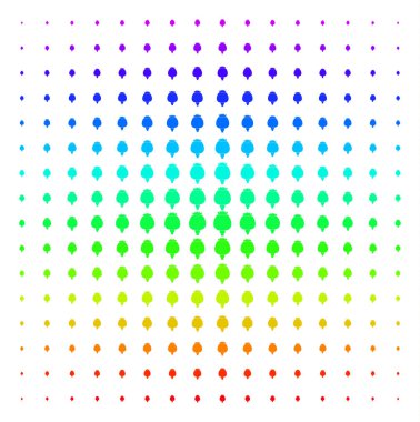 Haşhaş simgesi yarı ton spektral etkisi