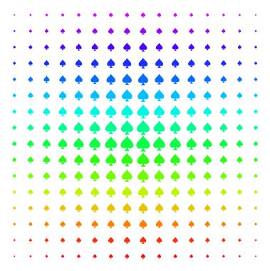 Tepeler takım elbise simgesi yarı ton spektrum etkisi