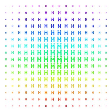 Kişi el sıkışma şekli yarı ton spektral kılavuz