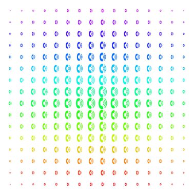 Telefon zil simgesini yarı ton spektral desen