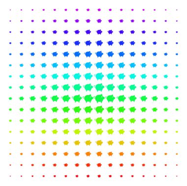 Domuz simgesi noktalı resim spektrum deseni