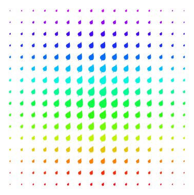 Bitki yaprak simgesi yarı ton spektrum kılavuzunu