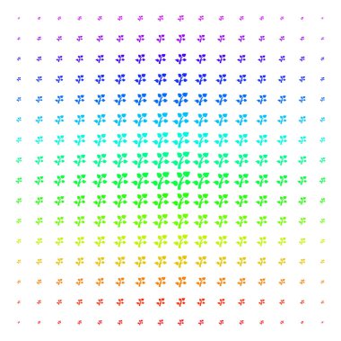 Bitki ağaç şekli yarı ton spektral kılavuz