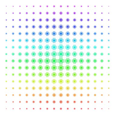 İşlemci şekli yarı ton spektrum kılavuz