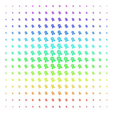 Kalite simgesi yarı ton spektrum kılavuzunu