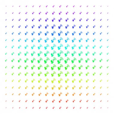 Radyo vericisi şekli yarı ton spektral etkisi