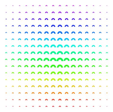 Gökkuşağı simgesi noktalı resim spektrum deseni