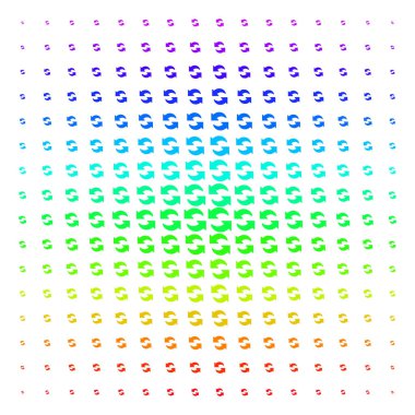 Şekil yarı ton spektral desen Yenile