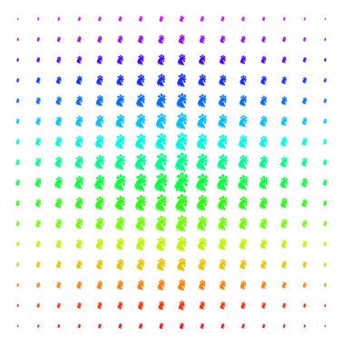 Horoz kafa şekli yarı ton spektrum kılavuz