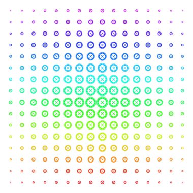 Rulet şekli yarı ton spektral desen