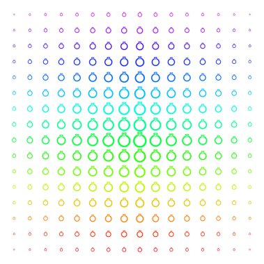 Yakut yüzük şekli yarı ton spektrum kılavuz