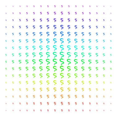 Yılan şekli yarı ton spektral desen