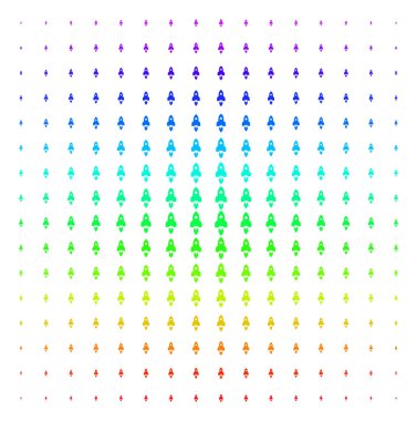 Uzay roketi şekli yarı ton spektrum etkisi