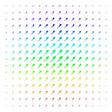 Spermatozoon şekli yarı ton spektrum etkisi