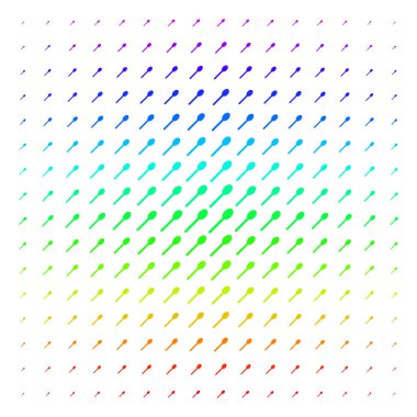 Kaşık simgesi yarı ton spektral etkisi