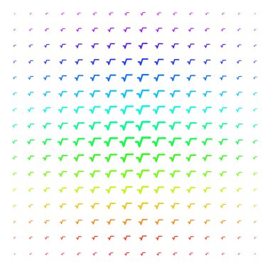 Sqrt simgesi yarı ton spektrum etkisi