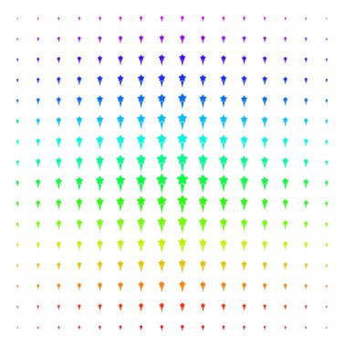 Başlangıç yıldız şekli yarı ton spektrum desen