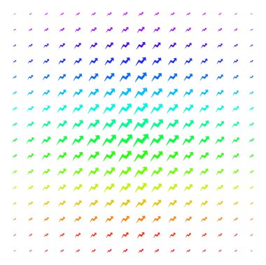 Eğilim simgesi yarı ton spektrum etkisi