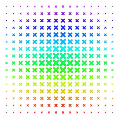 X-Cross simgesi yarı ton spektral kılavuzunu