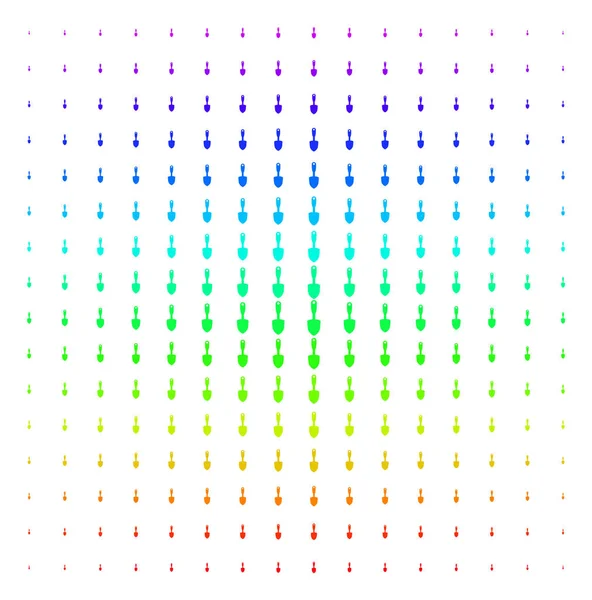 Kepçe kürek şekli yarı ton spektrum etkisi