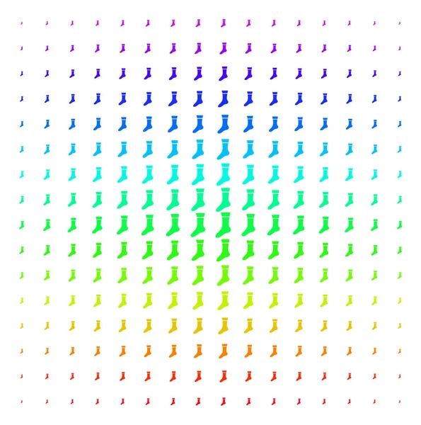 Çorap simgesi yarı ton spektral desen