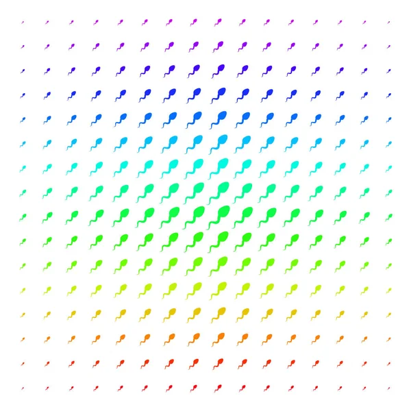 Spermatozoon şekli yarı ton spektrum etkisi