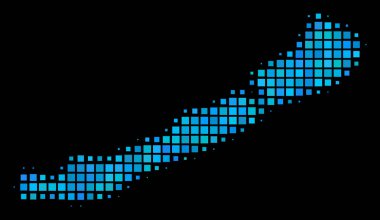 Mavi noktalı resim Balaton Gölü harita