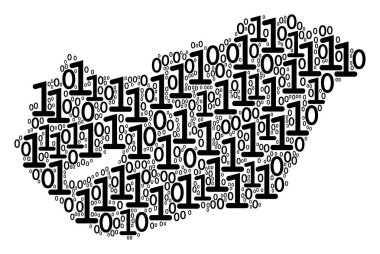 Macaristan haritası kolaj ikili basamak