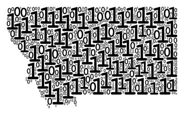 Montana Eyaleti harita kolaj ikili basamak