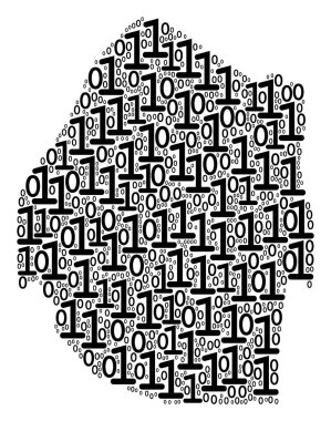 Svaziland Haritası mozaik ikili basamak