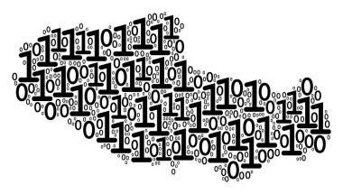 Tibet Çin bölgesi harita kolaj ikili basamak